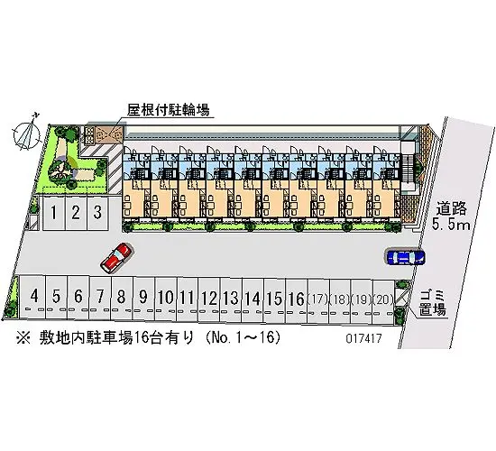 ★手数料０円★みどり市笠懸町阿左美　月極駐車場（LP）